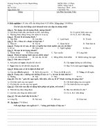 KIỂM TRA 15 PHÚT - TV 8 (HKI - LẦN II)