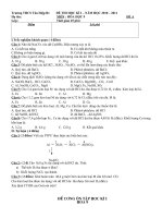DE THI HK I HÓA 8-9-2010-2011.THƯ
