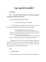 Gợi ý giải đề văn khối C kỳ thi đại học 2010