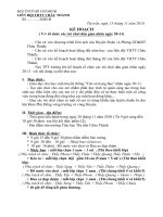 KẾ HOẠCH TRÒ CHƠI DÂN GIAN 20-11