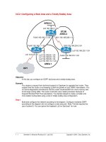 Configuring a Stub Area and a Totally Stubby Area