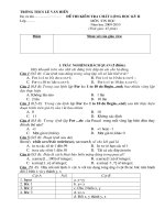 Đề thi kỳ 2 lớp 8
