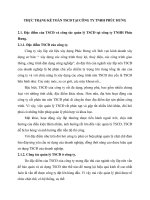 THỰC TRẠNG KẾ TOÁN TSCĐ TẠI CÔNG TY TNHH PHÚC HƯNG