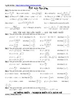 Ứng dụng Đạo Hàm - Tìm GTLN, GTNN