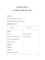 KĨ THUẬT - CẮT KHÂU TÚI RÚT DÂY