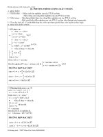 BÀI TẬP PHƯƠNG TRÌNH LƯỢNG GIÁC CƠ BẢN