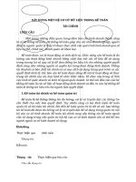 XÂY DỰNG MỘT HỆ CƠ CỞ DỮ LIỆU TRONG KẾ TOÁN