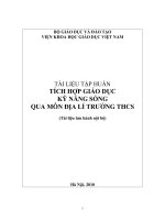 Tích hợp giáo dục kỹ năng sống qua môn Địa lý THCS