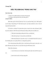 ĐIỀU TRỊ GIẢM ĐAU TRONG UNG THƯ