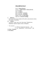 teaching plan ( unit 9 : nature deaster)