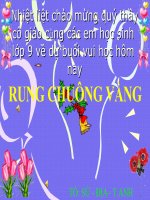 RUNG CHUÔNG VÀNG- KHỐI 9- HAY LẮM