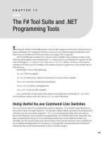 The F# Tool Suite and .NET Programming Tools