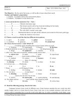 Tra bai kiem tra 1 tiet lan 2 period 44