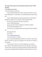 Thực trạng tổ chức công tác kế toán nguyên liệu vật liệu tại Công ty TNHH Hoá Bách