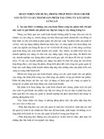 hoàn thiện nội dung, phương pháp phân tích chi phí sản xuất và giá thành sản phẩm tại công ty xây dựng    Lũng Lô
