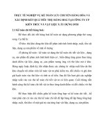THỰC TẾ NGHIỆP VỤ KẾ TOÁN LƯU CHUYỂN HÀNG HÓA VÀ XÁC ĐỊNH KẾT QUẢ TIÊU THỤ HÀNG HOÁ TẠI CÔNG TY CP KiẾn trúc và vẬt liỆu x ây dỰng DTH