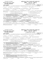 Đề KT 8 tuần ki I Mã 02