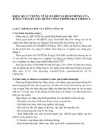 Khái quát chung về sự ra đời và hoạt động của tổng công ty xây dựng công trình giao thông 8