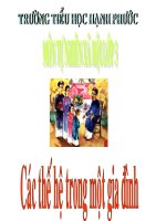 Các thế hệ trong gia đình