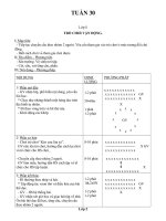 TD TUẦN 30