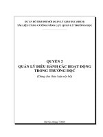 quan ly dieu hanh cac hoat dong truong hoc