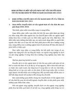 ĐỊNH HƯỚNG VÀ MỘT SỐ GIẢI PHÁP CHỦ YẾU CHUYỂN DỊCH