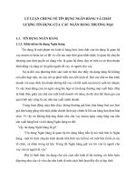 LÝ LUẬN CHUNG VỀ TÍN DỤNG NGÂN HÀNG VÀ CHẤT LƯỢNG TÍN DỤNG CỦA  CÁC NGÂN HÀNG THƯƠNG MẠI