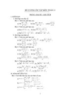 de cuong on tap toan 11