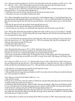 Bài tập máy tính bỏ túi ADN và nguyên phân