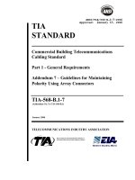 Cabling Standard - TIA 568 B.1 - Addendum 7 - Final