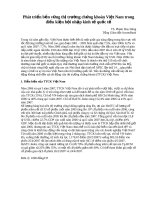 Phát triển bền vững thị trường chứng khoán Việt Nam trong điều kiện hội nhập kinh tế quốc tế