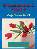 Ôn từ chỉ hoạt động, trạng thái. So sánh