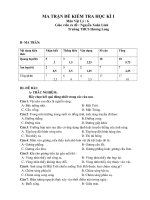 đề thi học kì I lý 6tự luận 70,trắc nghiệm 30