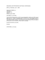 RESCINDING JOB OFFER BEFORE ACCEPTANCE: OTHER REASON: