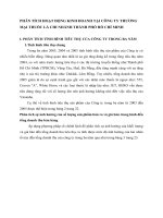 PHÂN TÍCH HOẠT ĐỘNG KINH DOANH TẠI CÔNG TY THƯƠNG MẠI THUỐC LÁ CHI NHÁNH THÀNH PHỐ HỒ CHÍ MINH