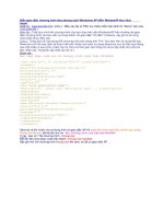 Các chiêu thức trong lập trình Biến giao diện chương trình theo phong cách Windowns XP