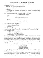 HD ĐẠI HỘI CHI ĐỘI