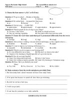 Kiểm tra 15'''' lần 2 lớp 9