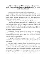 Một số biện pháp nhằm nâng cao hiệu quả sản xuất kinh doanh tại Công ty sản xuất bao bì và hàng xuất khẩu Hà nội