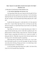 THỰC TRẠNG CỦA HỆ THỐNG THANH TOÁN QUỐC TẾ Ở NHCP PHƯƠNG NAM