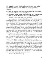 PHƯƠNG PHÁP HOÀN THIỆN KẾ TOÁN CHI PHÍ SẢN XUẤT VÀ TÍNH GIÁ THÀNH SẢN PHẨM TẠI CÔNG TY TRƯỜNG THÀNH