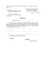 Mẫu thông báo về việc tiếp tục hưởng trợ cấp bảo hiểm thất nghiệp