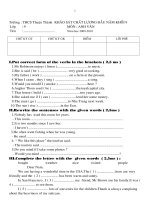 reported speech English 9 ( structures and ẻcises )