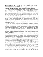 THỰC TRẠNG XÂY DỰNG VÀ PHÁT TRIỂN CÁC KCN, KCX Ở VIỆT NAM HIỆN NAY