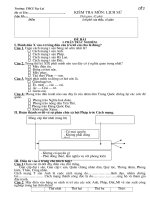 KIỂM TRA SỬ  1 TIẾT LỚP 8