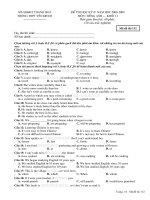 Đề Thi HKII- Hệ 3 năm