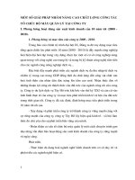 Một số giải pháp nhằm nâng cao chất lượng công tác tổ chức bộ máy quản lý tại công ty