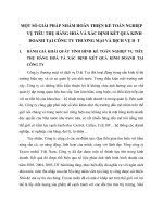 MỘT SỐ GIẢI PHÁP NHẰM HOÀN THIỆN KẾ TOÁN NGHIỆP VỤ TIÊU THỤ HÀNG HOÁ VÀ XÁC ĐỊNH KẾT QUẢ KINH DOANH TẠI CÔNG TY THƯƠNG MẠI VÀ DỊCH VỤ D  T