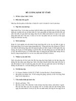 ĐỀ CƯƠNG KINH TẾ VĨ MÔ