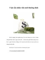 5 tật xấu nhân viên mới thường dính